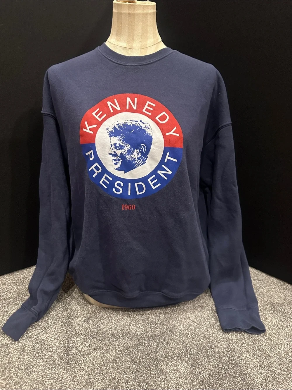 Kiel James Patrick Navy Crewneck Sweatshirt - Picture 1 of 3